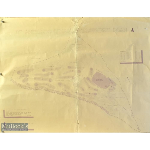 460 - c1978-1980 St Andrews Architectural Plans/Drawing of the coarse layout by Donald Steel & Co, Cotton ... 