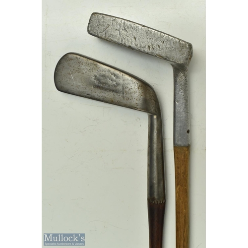 494 - 2x Interesting Putters - Anderson's Pat Reg. No 277771 smf putting very bent neck putting cleek reta... 