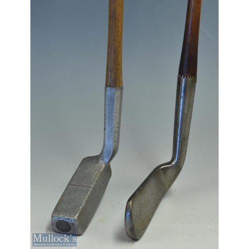 494 - 2x Interesting Putters - Anderson's Pat Reg. No 277771 smf putting very bent neck putting cleek reta... 