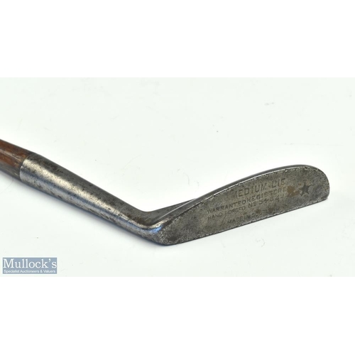 615 - James Braid Signature The Orion flanged blade putter stamped Harrods London and reg no. to the sole ... 