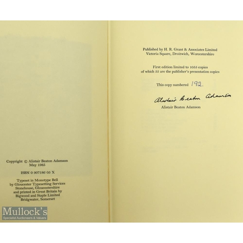 62 - Adamson-Beaton, Alistair - signed 'Allan Robertson, Golfer, His Life and Times' research into the ar... 