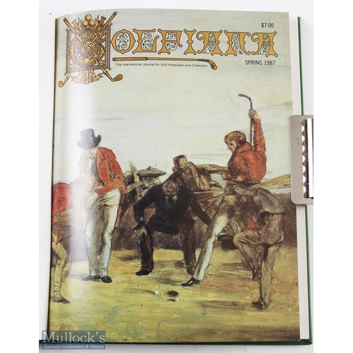 64 - Golfiana Magazines - Bound Volume No.1 Quarterly magazine from Spring 1987 to Spring 1988 edited and... 