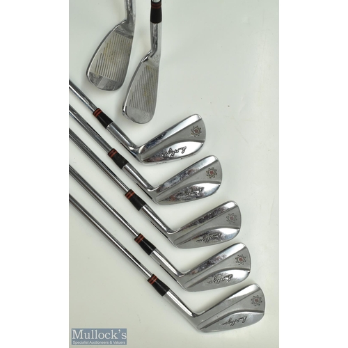 659 - Ben Hogan 'Apex' 'Forged' Iron set (x7) 3 iron through to 9 iron, serial No MB1967, Apex FM 3 label ... 