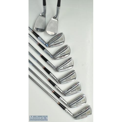 662 - Wilson 'Dyna-Powered' fluid feel Staff Model Iron set (x9) 3 iron through to 9 iron, pitching and sa... 