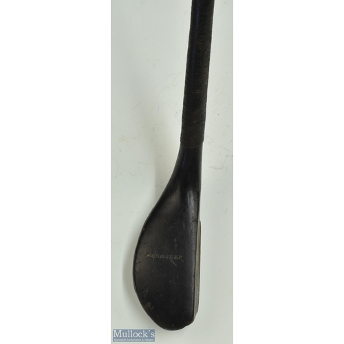 8 - J Thomson dark stained beech wood late longnose driver c1890 - head measures 4.75 x 1.75