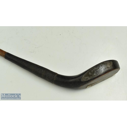 8 - J Thomson dark stained beech wood late longnose driver c1890 - head measures 4.75 x 1.75