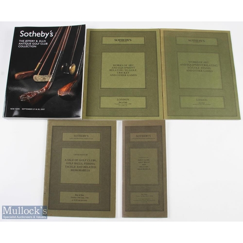 85 - 5x Sotheby's Sporting Catalogues from 1983 onwards and including The Jeffrey Ellis Collection - July... 