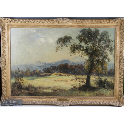 90 - J A Henderson Tarbet (1875-1937) - Murrayfield Golf Course Edinburgh - oil on canvas signed bottom r... 