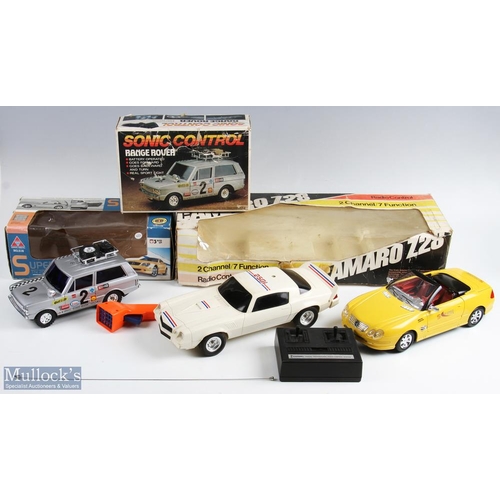 Three Boxed LargeScale Cars inc remote controlled 1/15 scale Camaro
