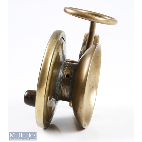 Brass Malloch's Patent Side Caster Fishing Reel.