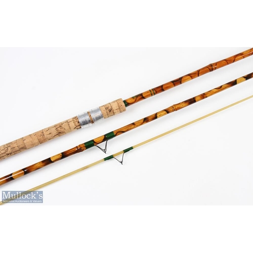 Tunbridge Wells whole cane with solid fibreglass tip float rod 10'6