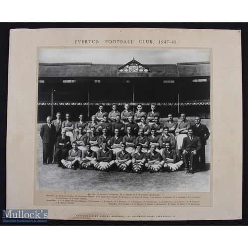 1288 - 1947/48 Everton Football Club official team squad photograph mounted and suitable for framing; issue... 