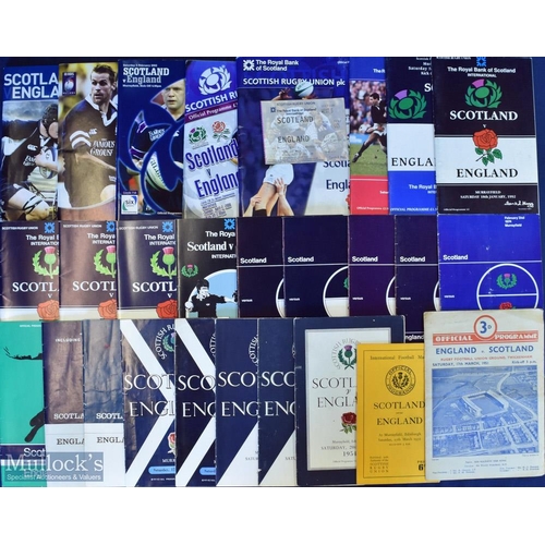 389b - 1951-2006 Scotland v England Rugby Programmes (27): Great chance: missing only the 1968 match, an ot... 