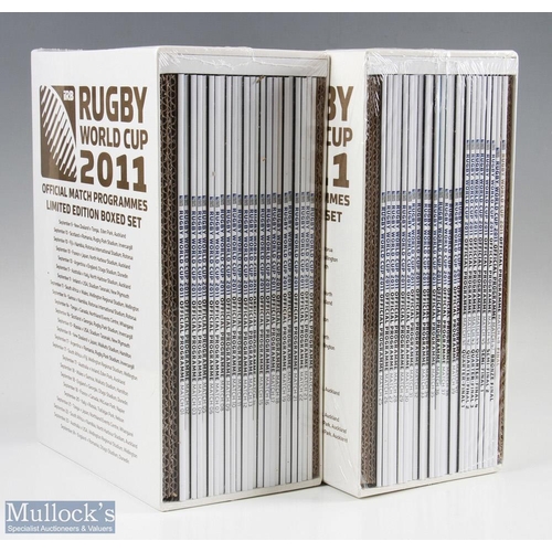 390a - 2011 RWC Full Set of Rugby Programmes: Attractively boxed and shrink-wrapped, the complete final sta... 