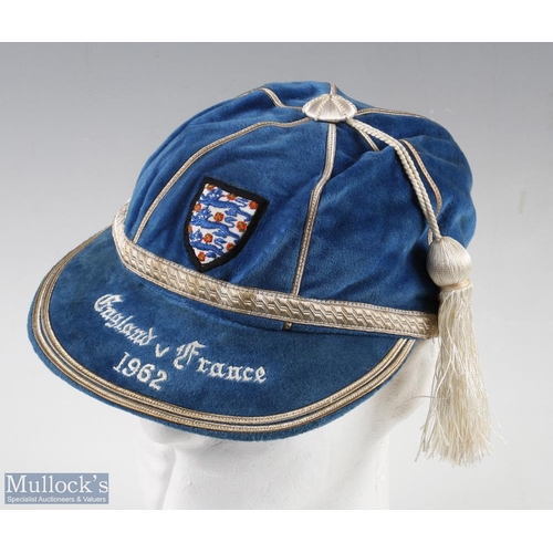 404 - 1962 Ray Wilson England International Football Cap v France, European Nations Cup - October 1962 com... 