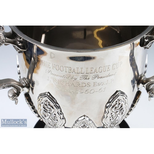 429 - EFL Football League Cup Full Size Replica with stand engraved 'The Football League Cup presented by ... 