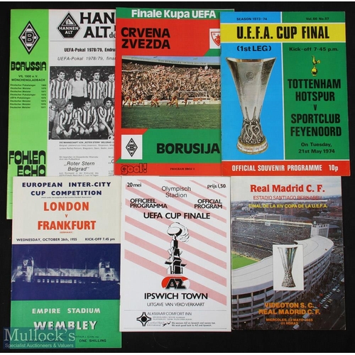 453 - Selection of Inter-City/UEFA Cup finals to include 1955 London v Frankfurt, 1974 Tottenham Hotspur v... 