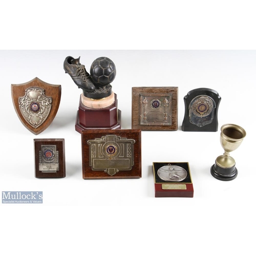 475 - Football Trophies Awards, a good selection to include a 1993 Leicester City supporters' goal of the ... 