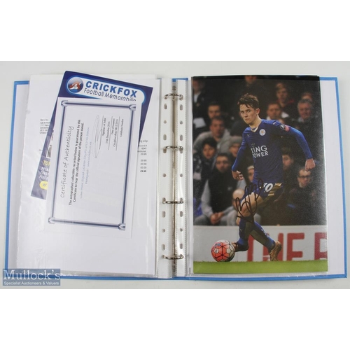 488 - 2016 Leicester City Premier winning team collection of signed photographs, #24 photographs 4 with CO... 