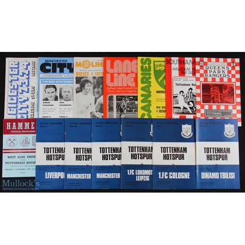 689 - Tottenham Hotspur programme collection to include 1970/71 league homes Leeds Utd, Liverpool, Blackpo... 