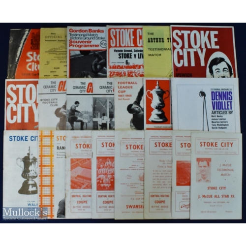 739 - Stoke City home match programme selection to include 1947/48 Manchester City, 1949/50 Birmingham Cit... 