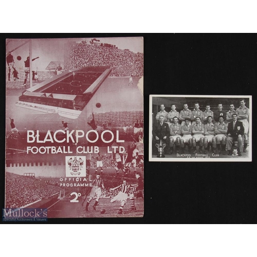 744 - Pre-war 1937/1938 Blackpool v Derby County Central League match programme 12 February 1938 at Bloomf... 