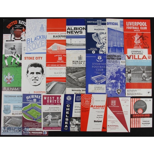 745 - Blackpool comprehensive collection of away match programmes to include 1958/59 complete season of le... 