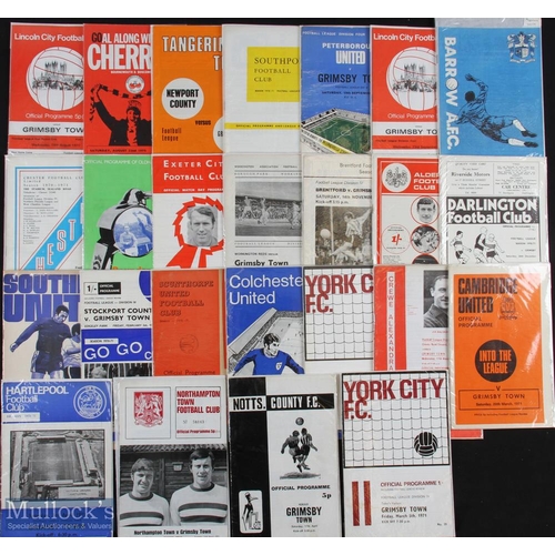 779 - Grimsby Town away match programme collection to include 1968/69 Div. 4 complete aways + Notts. Count... 