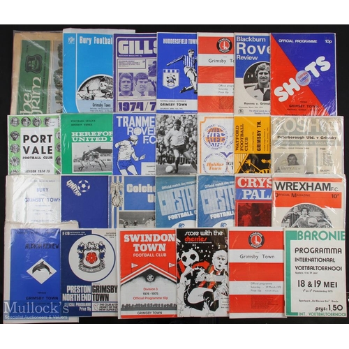 787 - Grimsby Town away match programme collection to include 1974/75 Div. 3 complete season + Chesterfiel... 