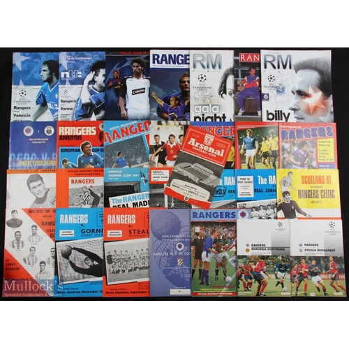 935 - Collection of Rangers European Cup(s)/  friendlies home match programmes to include 1957/58 AC Milan... 