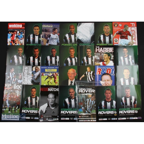 1293 - Collection of Forest Green Rovers football programmes to incl 08/09 (h) Barrow, Altrincham, 09/10 (h... 