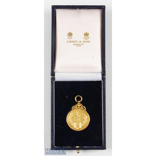 1294 - 1999/00 FA Challenge Trophy Winners Silver gilt Medal hallmarked F&S, with 1999/2000 engraved at edg... 