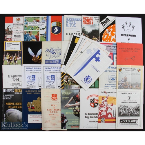 149 - English Club Rugby Programmes, G-K (c.80): Fine wide selection, 1960s to 2000s, first class and well... 