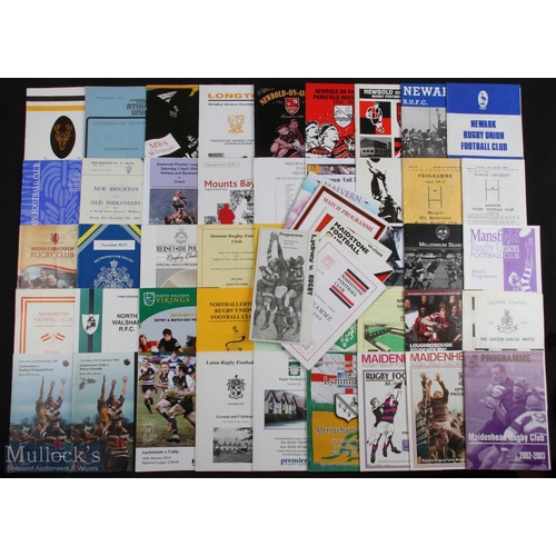 150 - English Club Rugby Programmes, L-N (c.100): Fine wide selection, 1950s to 2000s, first class and wel... 