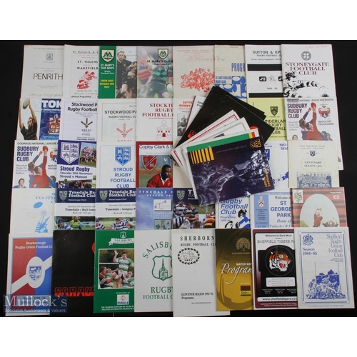 152 - English Club Rugby Programmes, S-T (c.100): Fine wide selection, 1950s to 2000s, first class and wel... 