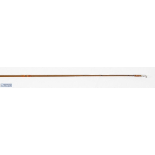 3 - Martinez & Bird Redditch 7ft 4in split cane rod (possibly shortened), 2 piece, signs of use and wear... 