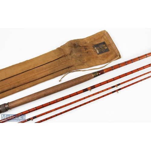 37 - Hardy Palakona Salmon Fly Rod, serial No A65748 (1912), 15' approx. 3pc plus spare tip, 29