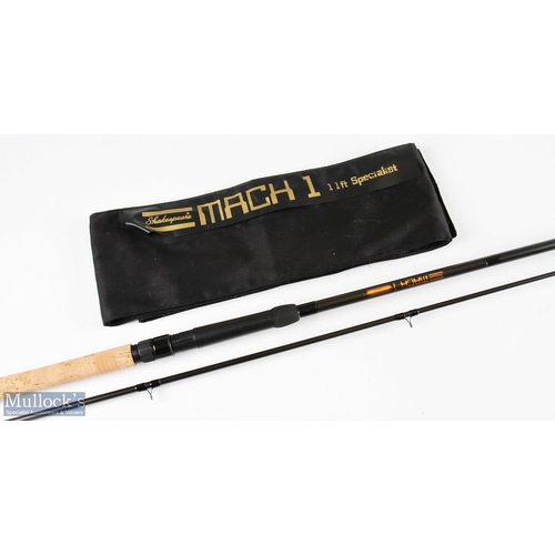 38 - Shakespeare Mach I 11ft Specialist fishing rod - very light use, in MCB