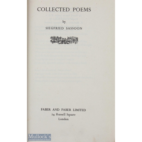 419 - Siegfried Sassoon - Collected Poems 1947, first edition. DJ present (though slight nicks to top and ... 