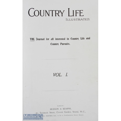 443 - Country Life Illustrated 1897- part years bound volume January 1897-July 3rd, 1897, plus January 191... 