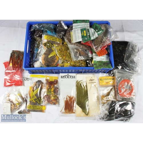 47 - Large collection of assorted fly tying accessories - inc goose biots, hare masks, red crow, toucan, ... 