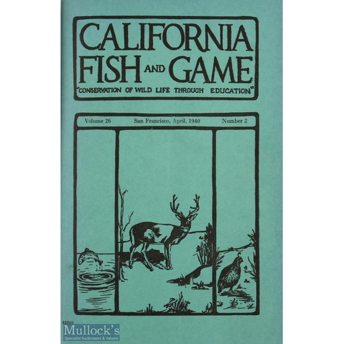 69 - California Fish and Game 1940 Magazine volume 26, number 2, San Francisco April 1940, including phot... 