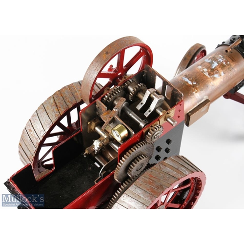 117 - Scratch Built Traction Engine Live Steam a large part-built kit of a Burrell style engine, this is n... 