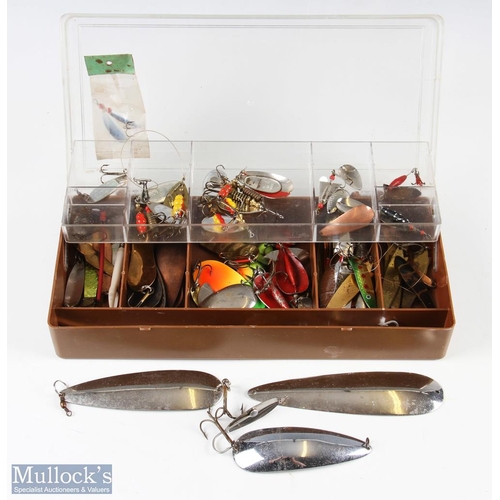 A huge collection of spoons and spinners, over 50x to include Mepps
