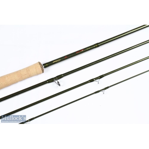 50 - Airflow Airtec Switch Nan-Tec carbon fly rod 11' 4pc line 8# alloy uplocking reel seat, lined stripp... 