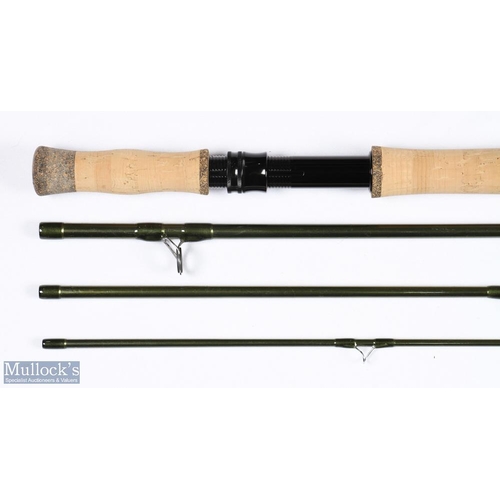 50 - Airflow Airtec Switch Nan-Tec carbon fly rod 11' 4pc line 8# alloy uplocking reel seat, lined stripp... 