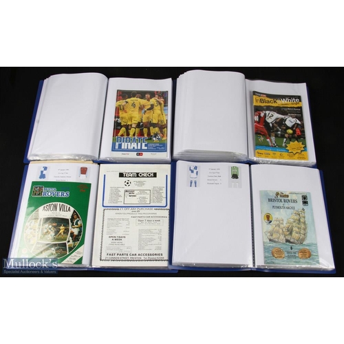 1000 - 1968-2021 Bristol Rovers Football programmes 4, folders of cup matches, in good condition (box)