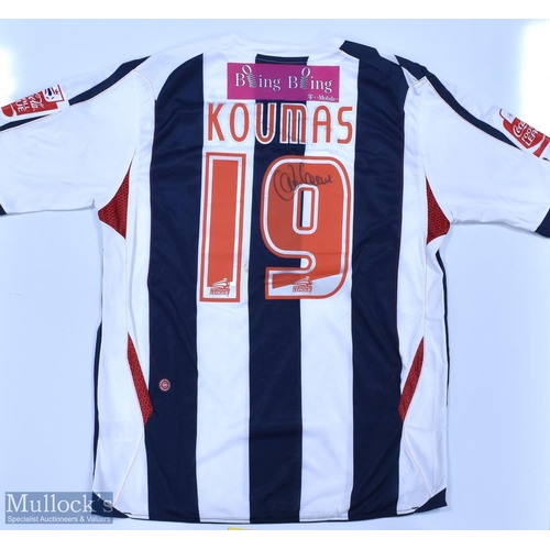 1021 - West Bromwich Albion 2006/07 (Signed) Koumas No 19 match issue home football shirt autographed to bo... 