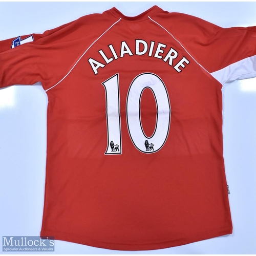 1024 - Middlesbrough 2008/09 Aliadiere No 10 match issue home football shirt Premier League badges to sleev... 