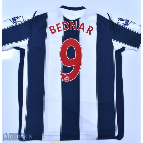 1028 - West Bromwich Albion 2008/09 Bednar No 9 match issue home football shirt Premier League badges to sl... 